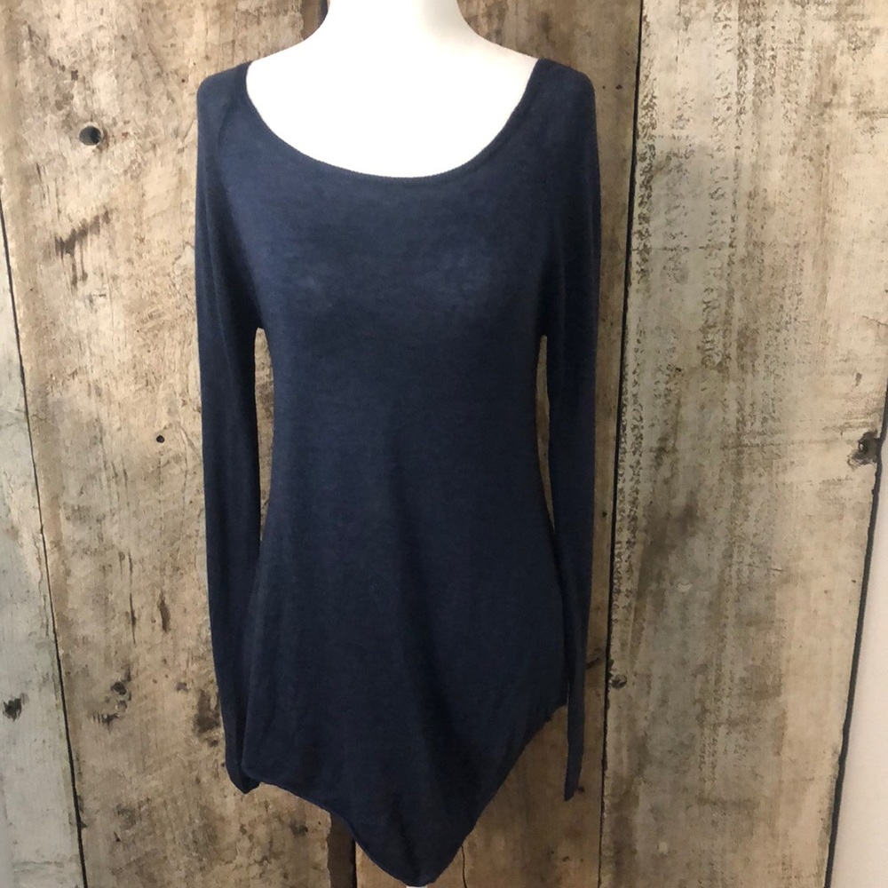Subtle Luxury Navy Cowl-neck Sweater Size XS/S